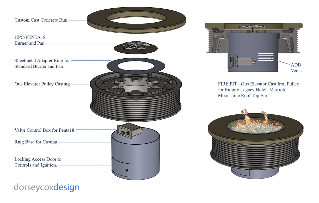 6_Fire Pit Exploded View